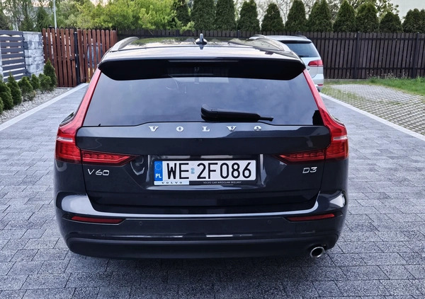 Volvo V60 cena 83900 przebieg: 212000, rok produkcji 2020 z Poddębice małe 277